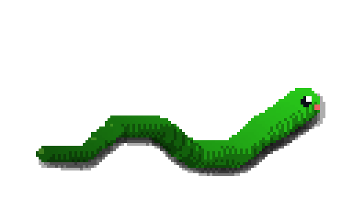 Qake The Snake pixel snake logo